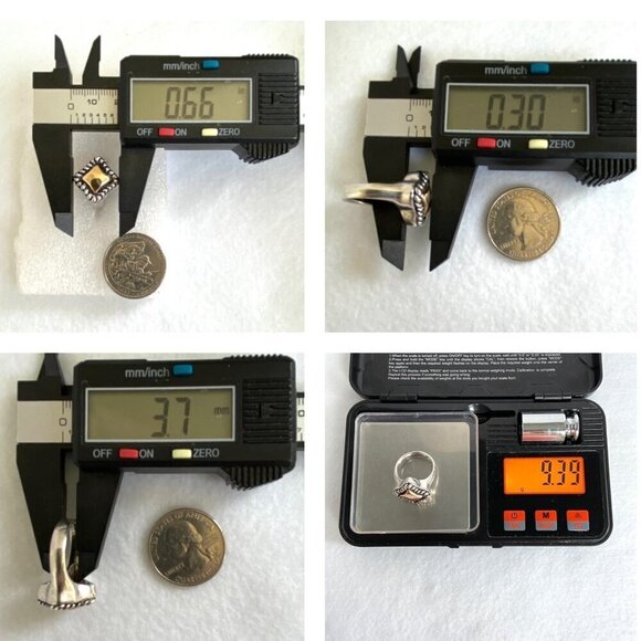 Joseph Esposito Sterling Silver 925 14K Yellow Gold Mixed Metal Ring Sz 6.75 - Picture 11 of 16